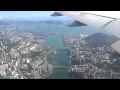 Approach and Landing Emirates Boeing 777 Hong Kong