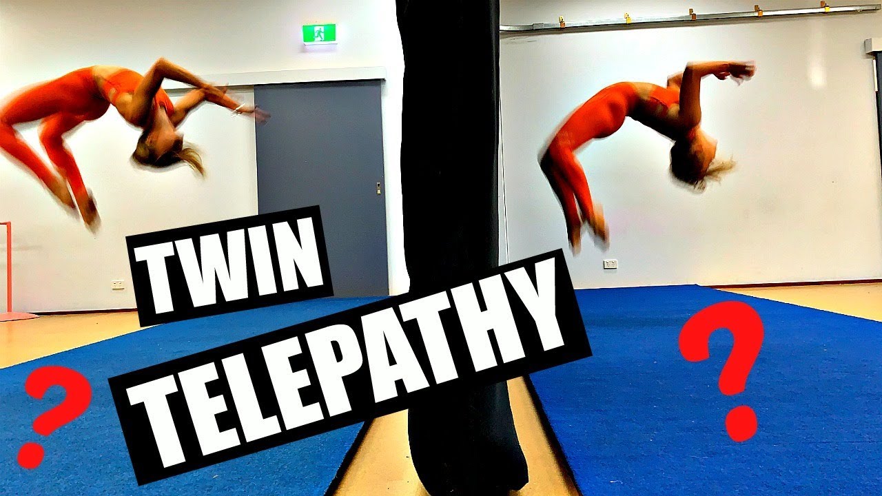 twin life swap TWIN TELEPATHY TUMBLE CHALLENGE!