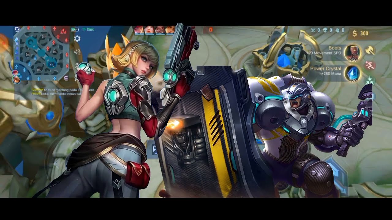 GAMEPLAY BEATRIX AND JOHNSON, BEST BUILD 2022 || MOBILE LEGENS