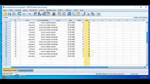 Como categorizar idade no SPSS?
