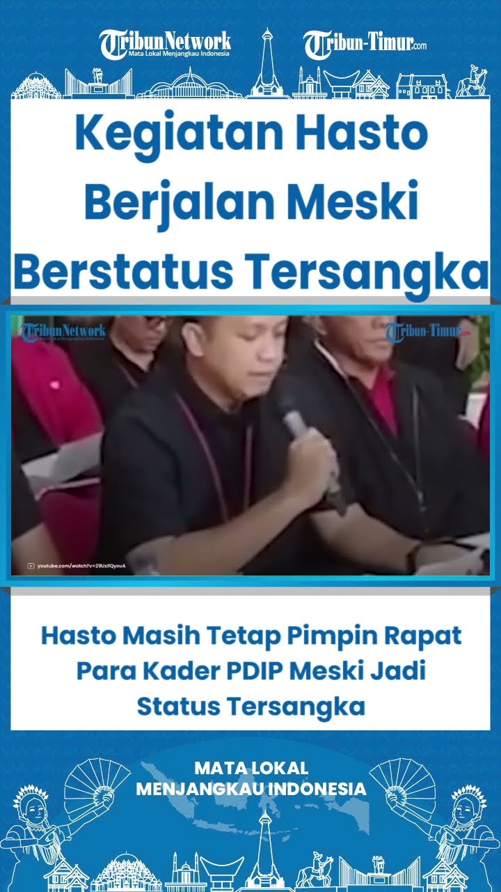 SHORT Hasto Masih Tetap Pimpin Rapat Para Kader Meski Jadi Status Tersangka, PDIP Belum Ada Rencana