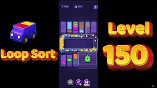Loop Sort Level 150 Walkthrough 🚚🧩 | Truck Puzzle Game | Solutionguruji