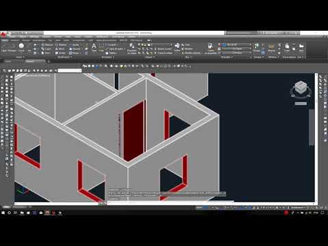 porte fenetre  3D ( autocad 2016)