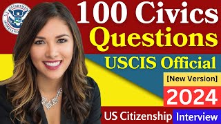 2024 (EASY Answer) 100 civics questions and answers - U.S. citizenship interview I N400  Interview