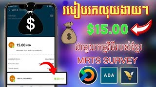 Make money online Khmer  (MRTS SURVEY)