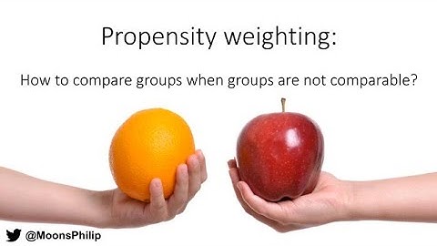 Propensity score weighting