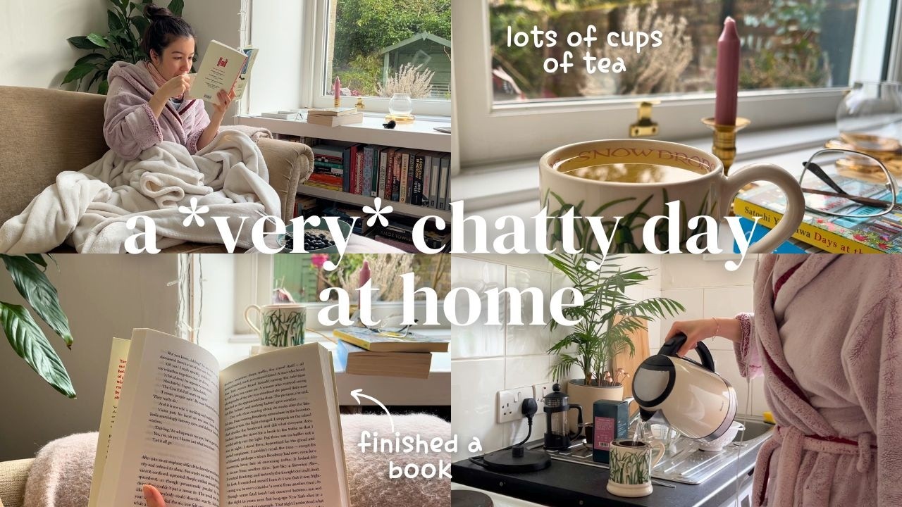 A Chatty Day at Home | reading, cups of tea