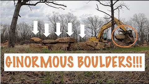 GIANT BORDER WALL BOULDERS?? | Boulder Wall Build Ep 1