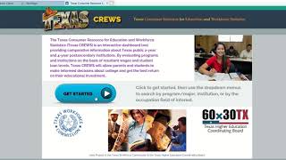 CAREER PERSPECTIVES: Texas Career Check/Texas CREWS Walkthrough