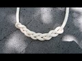 Macrame Knot &amp; Pattern | Braided Barrel Knot | Paracord | 마크라메 땋은 모양 장식용 매듭