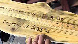Fish measuring board