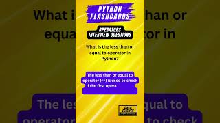 Python Operators Interview Questions #shorts #python #datascience #machinelearning #programming 16