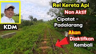 Kang Dedi Mulyadi berencana membuka kembali jalur KERETA API Cipatat Padalarang di Bandung Barat