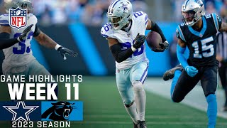 Dallas Cowboys vs. Carolina Panthers Game Highlights | NFL 2023 Week 11