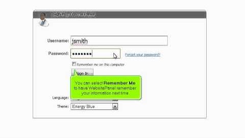 How to login to WebsitePanel (www.webpromo-inc.com)