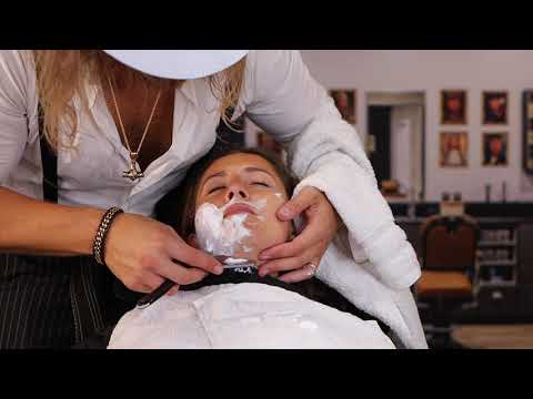 💈ASMR💈 Wife Wet Towel Shave Experience 🪒