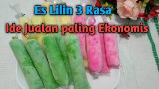 IDE BISNIS MODAL SEDIKIT!!! || Cara Membuat Es Lilin Pop Ice 3 Rasa || Sinta Ayu Channel