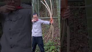 Spider bow made out of bamboo,homemade bamboo bow,diy archery,recurve bow,bamboo craft screenshot 5