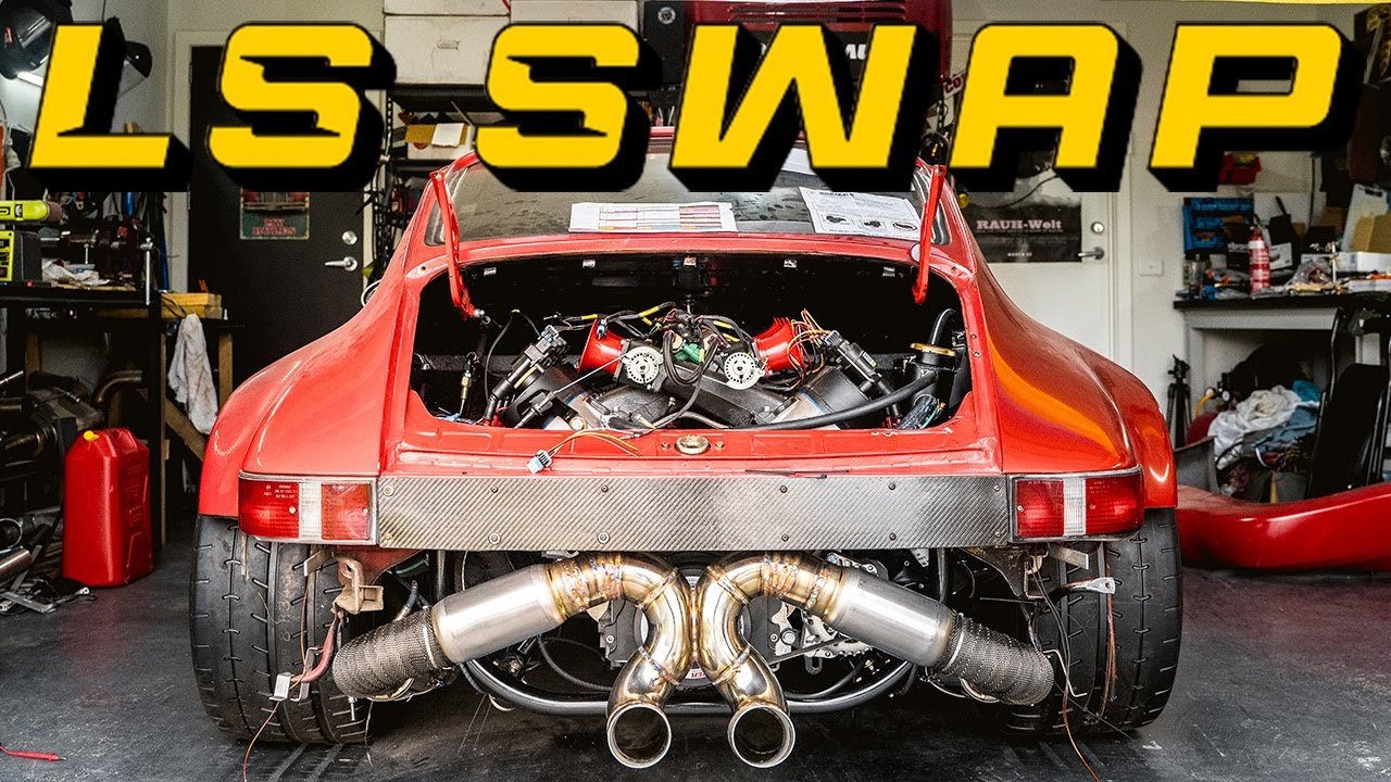 Замена двигателя LS в Porsche 911 SC: начало сборки в домашних условиях