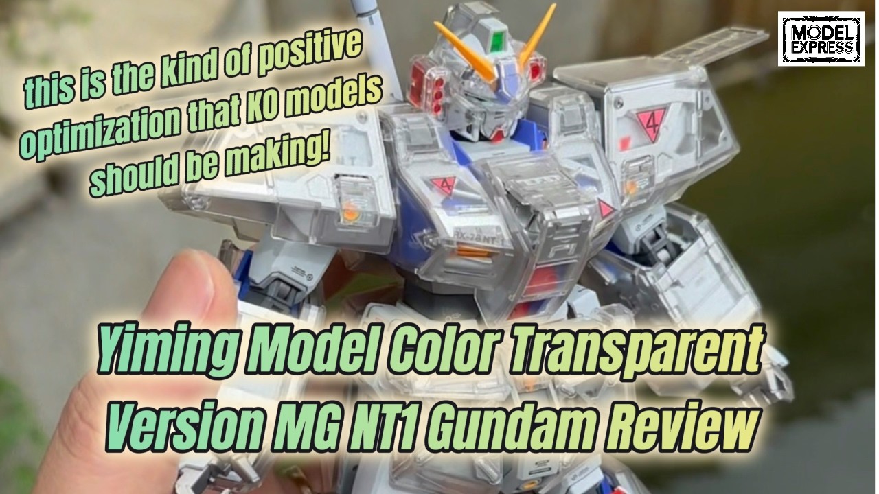 MG NT-1 クリアVer.【一鳴模型/YIMING MODEL】1/100 Yiming Model Color Transparent Version MG NT1 Gundam Review