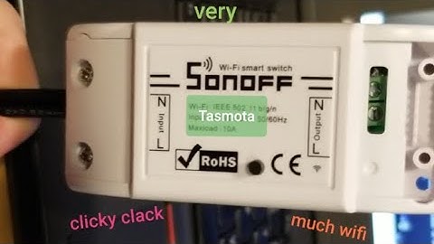 flash Sonoff with tasmota firmware to make a wifi clickity clacker