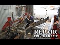 СЛОЖНЫЙ РЕМОНТ РАМЫ ГРУЗОВИКА / DIFFICULT TRUCK FRAME REPAIR