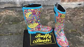 BuffyBoots Groovy Gal Rain Boots