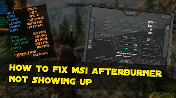 How to Fix MSI Afterburner Not Showing up in Some Games | 2022