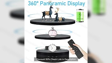 3 in 1 Electric Rotating Display Stand 360 Degree USB/Battery Turntable Holder Jewelry Display Stand