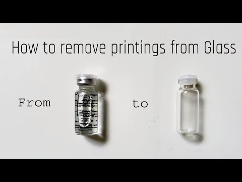 How to remove Silk Screen Printing from Glass