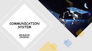 Communication system | JSS1 | 3rd Term