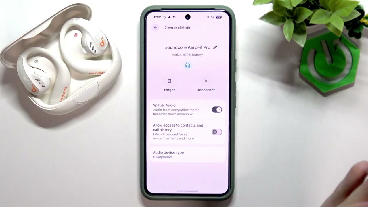SOUNDCORE AeroFit Pro – Как установить тип устройства на Android