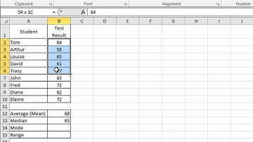 Excel Tip #002 - Average (Mean), Mode, Median and Range Functions - Microsoft Excel 2010 2007 2003