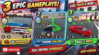 Vehicle Transporter Trailer Truck 🚛 | Car Transporter Truck Driving Gameplay screenshot 1