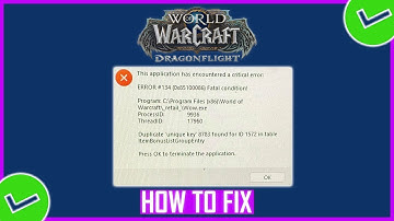 Fix: World of Warcraft Dragonflight Crashing Error | The Application Encountered An Unexpected Error