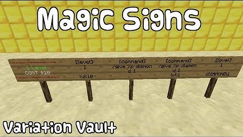 Minecraft Bukkit Plugin - Magic Signs - edit, commands, teleport, speed and more!