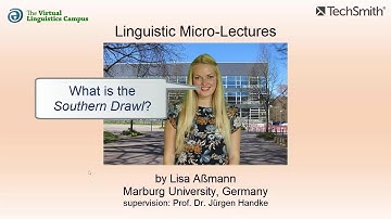 VAR_028 - Linguistic Micro-Lectures: The Southern Drawl