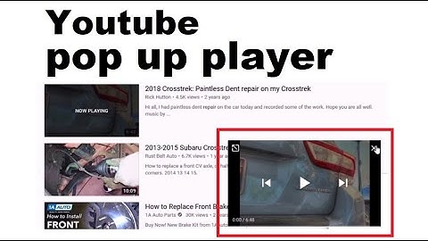 Annoying Youtube pop-up Player when you click the "Add to queue" button