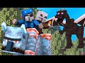 Villager vs Pillager Life Winter War 2 - Alien Being Minecraft Animation