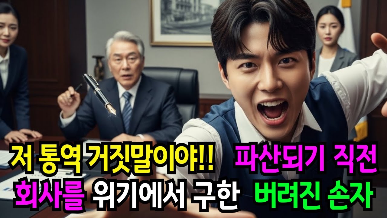 저 통역사는 거짓말 하고 있어요! 재벌회장에게 버려진 손자가 통역을 하여 파산 직전의 회사를 살리는데