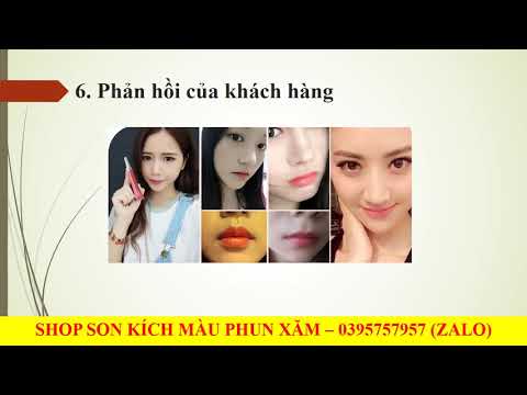 Son Kích Màu Môi Sau Xăm - HƯỚNG DẪN KÍCH MÀU MÔI SAU PHUN XĂM ( Son pcd)