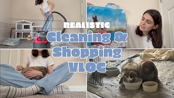 RABBIT ESSENTIALS HAUL | Cleaning the Bunny Room, Supplies Haul, & Thrifting