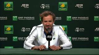 Daniil Medvedev Press Conference Following Final Loss 2023 BNP Paribas Open