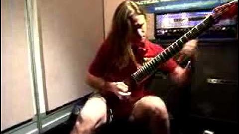 Rusty Cooley Shreding at the Diamond Booth Namm 2006