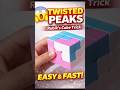 Twisted Peaks pattern#shortsviral#rubikscubetutorial#patterns