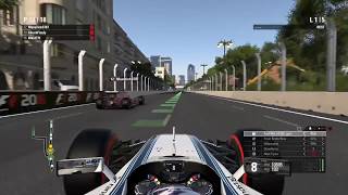 F1 2016 Multiplayer Gameplay [Part 28] - 5 Lap Sprint Race in Azerbaijan