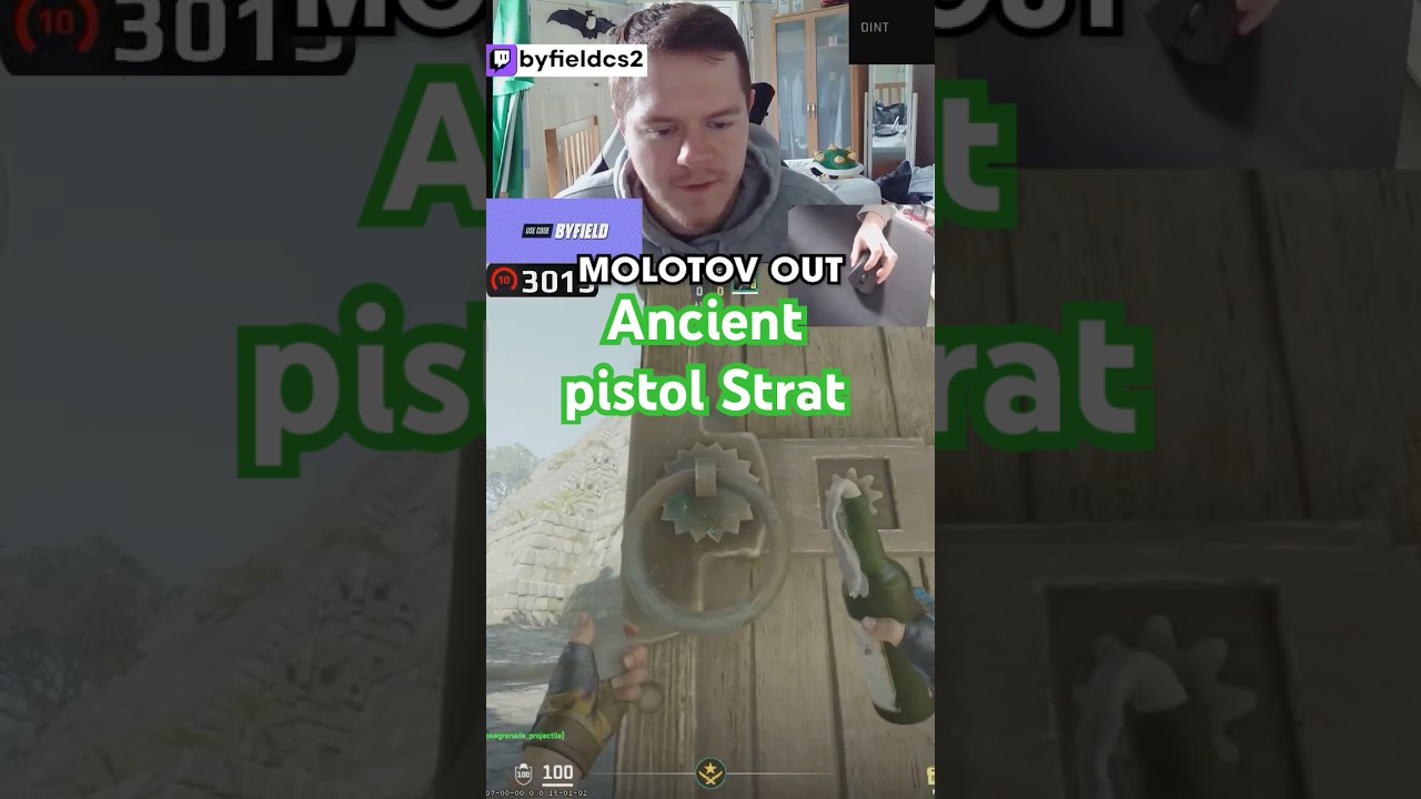 learn this OVERPOWERED ancient B site pistol call #cs2 #byfieldcs2 #cs2moments #cs2pro