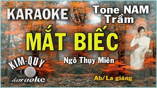 Karaoke MẮT BIẾC (Boston) - Tone NAM Trầm ( Ab/La giáng ) KIM QUY KARAOKE