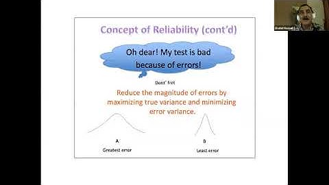 SIVU Workshop Series, Psychometric as Reliability and Validity of Assessment