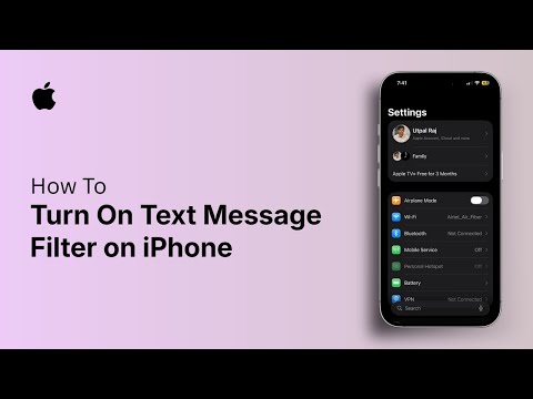 How to Turn On Text Message Filter on iPhone